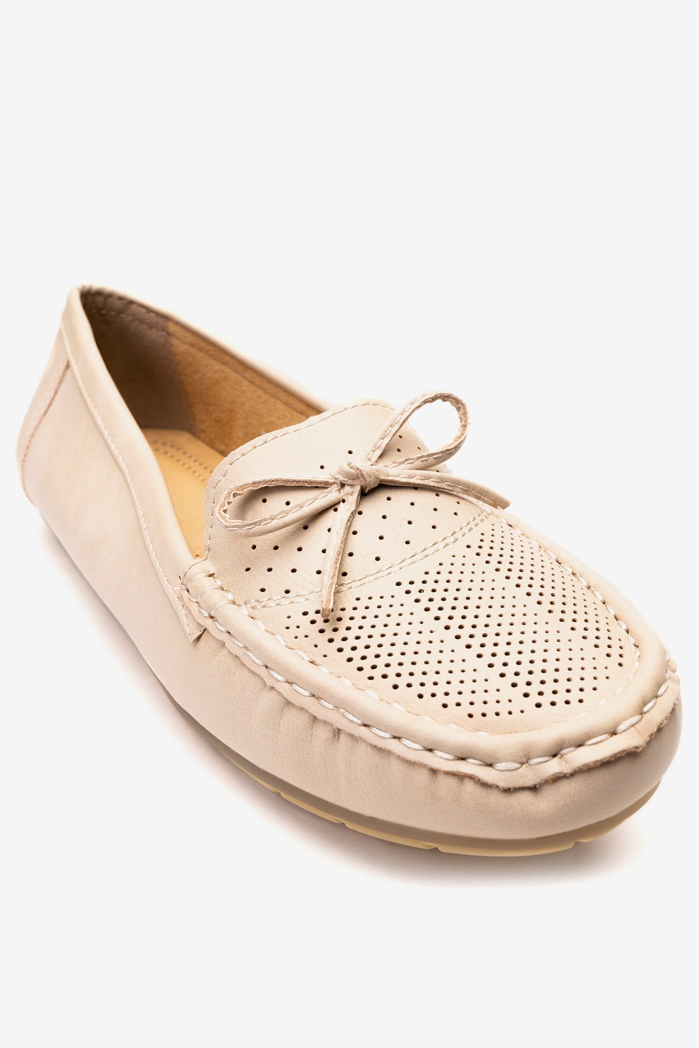 Mocasin Mujer Beige Alessia Chancleta Chancleta